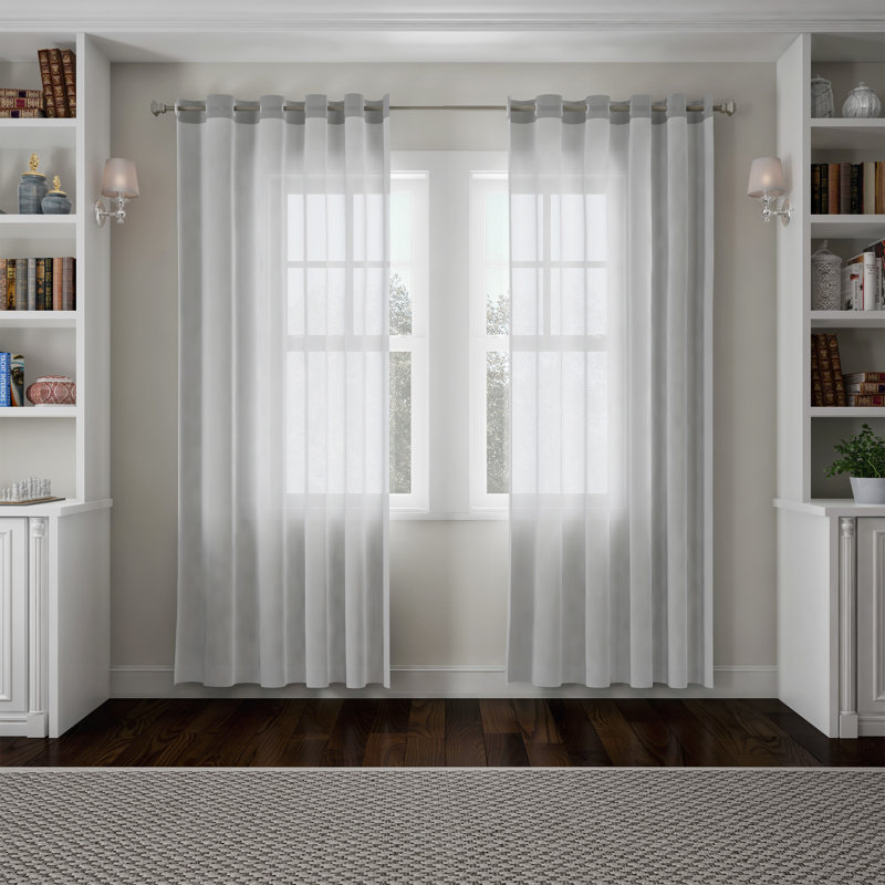 Ensemble de tringle à rideaux bowning, H 2,5 po x l 84 po x P 2,5 po, Gris