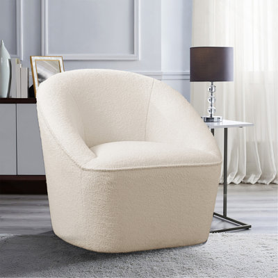 Boucle Swivel Chair