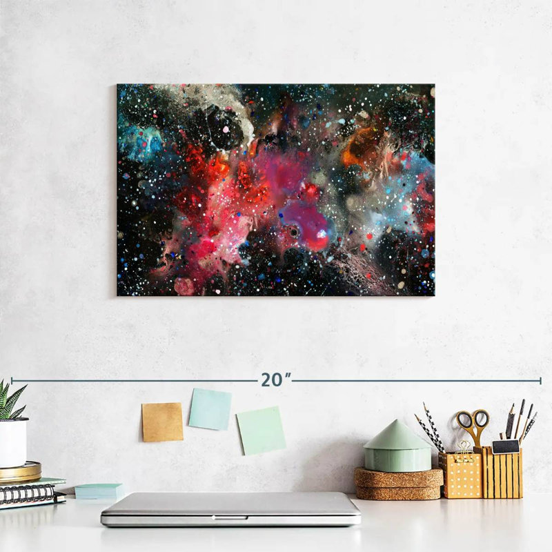 Galaxie colorée Avery, H 8 po x l 12 po