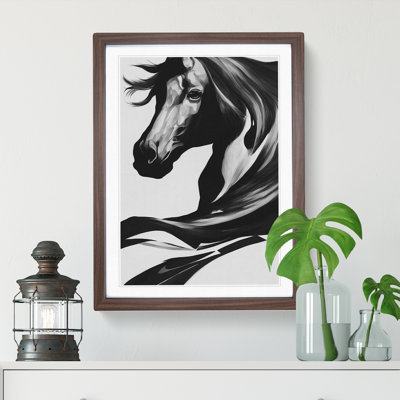 XV1022-2855X Monochrome Horse No.5 - Print