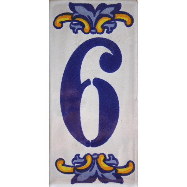 Mexican Handmade Tile House Address Villa Number Six
