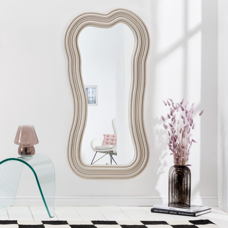 Carwin Convex Wall Mirror, Greige 