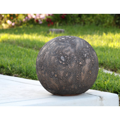 Sphere 16 Inch – Outdoor Decorative Gazing Ball Orb for Lawn, Patio, Yard & Home Decor, Green Stream, Weather-Resistant - Coral Bronze