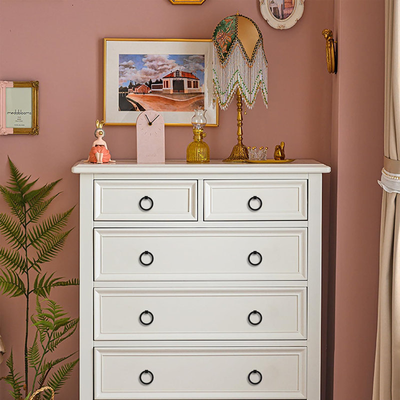 8 pièces poignées d'armoire - poignées de tiroir pour quincaillerie d'ameublement - poignées de porte d'armoire avec vis incluses