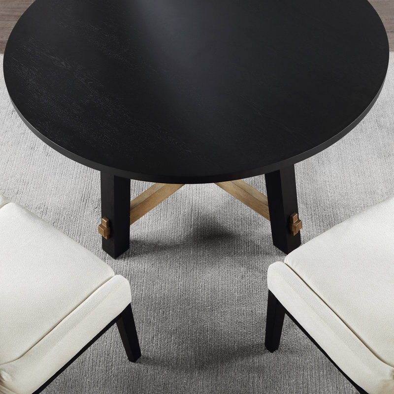 Rond Rickye 54 po, Noir, Brun / Noir