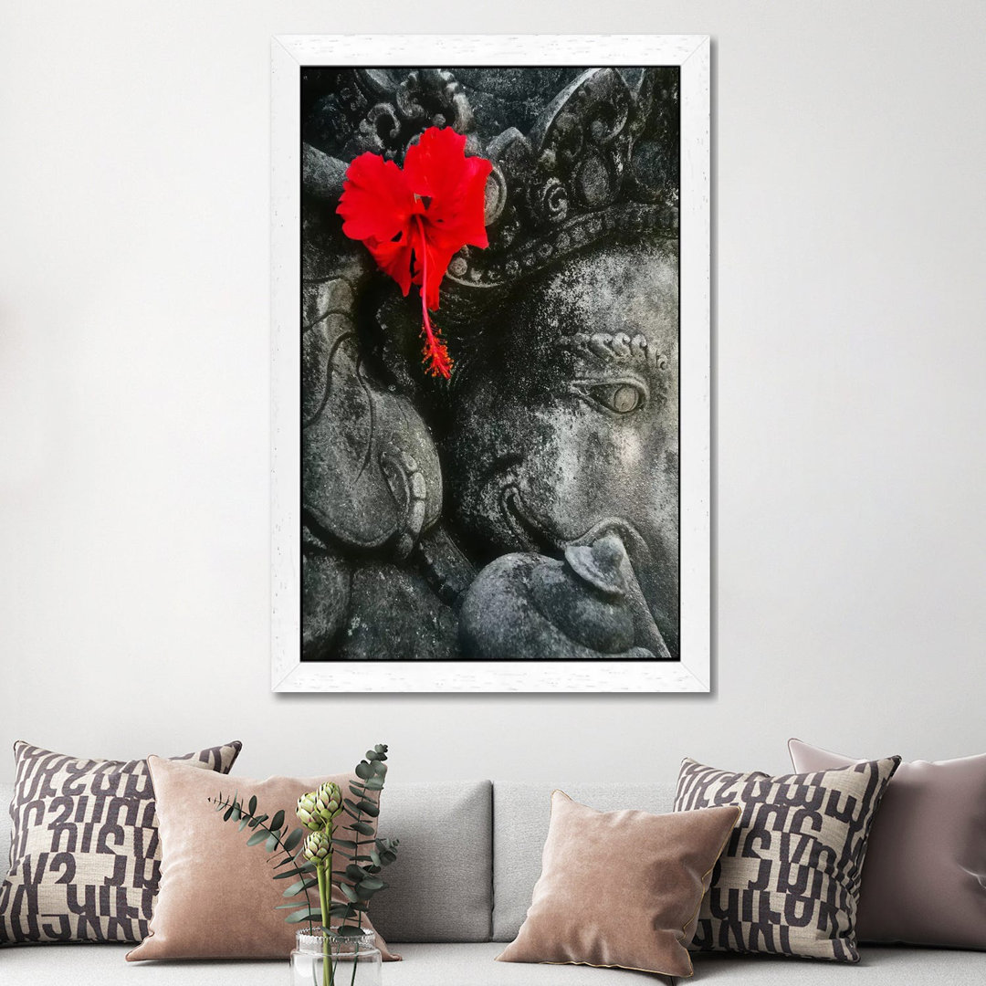 Ganesh Holy Hindu God Statue - Print on Canvas