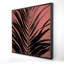 Corail tropical avec feuilles de palmier tropicales | Décor minimaliste noir-119951209