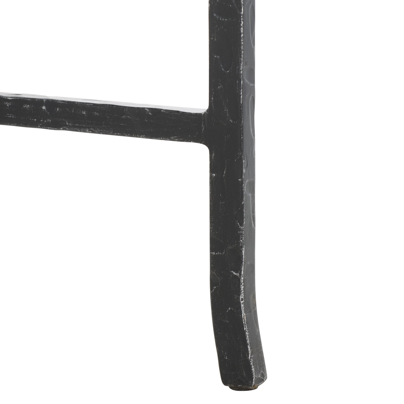 Markley Forged Metal Round Coffee Table, Black