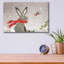  «Hare and Robin Friend» par Elle Media Group SA, art mural en verre acrylique, 16 po x 12 po