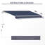 Auvent rétractable Outsunny 10 pi x 8 pi-1216406721-1216406748