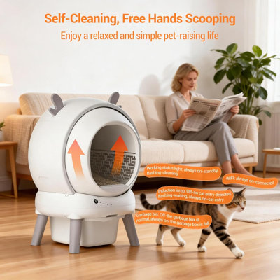 Self-Cleaning Litter Box