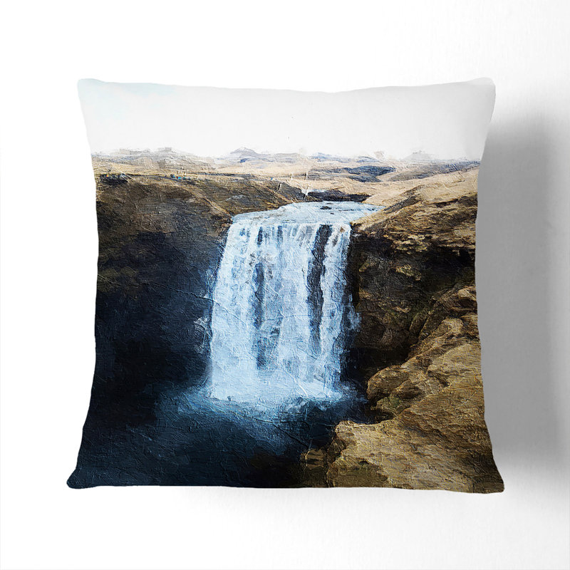 Square Cushion, Black, 55cm H x 55cm W x 20cm D