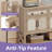 47" Boho Shoe Cabinet With Adjustable Shelves