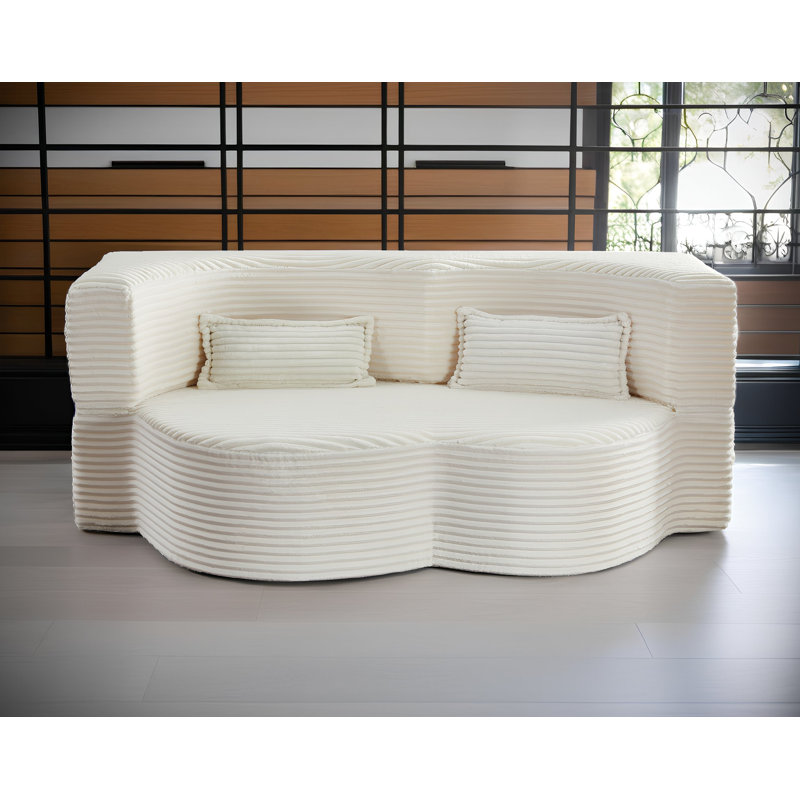 Canapé-lit Boneless Convertible Floor, Beige