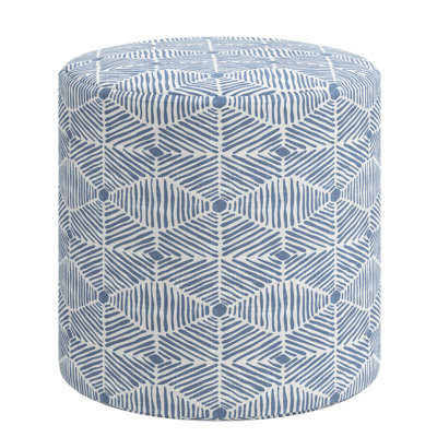 Epaulette Upholstered Ottoman