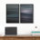 "Abstract Ocean Landscape", ensemble de 2 reproductions d'art encadrées sur toile