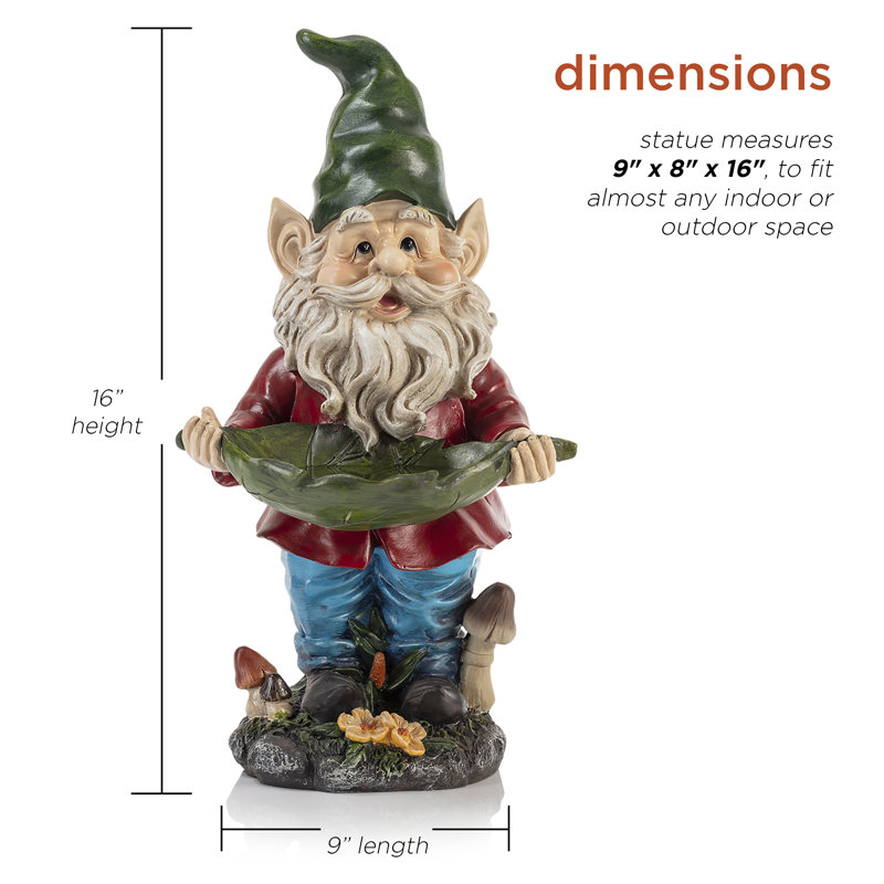 Statue de mangeoire GNOME Nyla