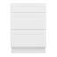 Armoire à 3 tiroirs l 24 po x H 34-1 / 2 po x P 24 po blanc Prêt à assembler (RTA)