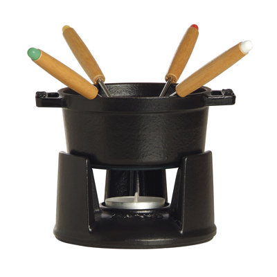 STAUB Cast Iron Fondue Set 0.25L