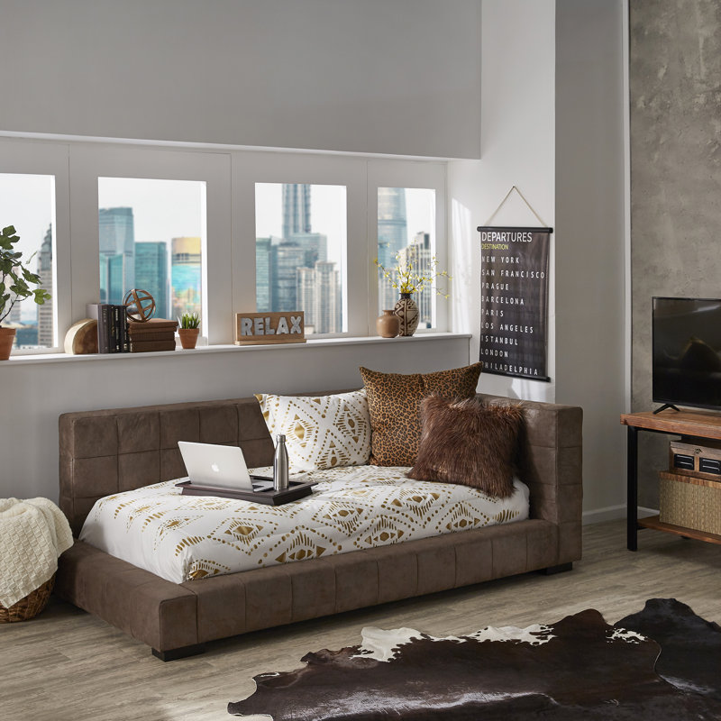 Beckham Upholstered Platform Bed, Twin