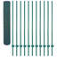 Cima 121.9962cm H x 0.1778cm W Green Metal Fence Panels-944578