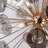 Tinslee Glass Chandelier - Smoke Snowball Orb Disco Sphere 28 Inch Wid