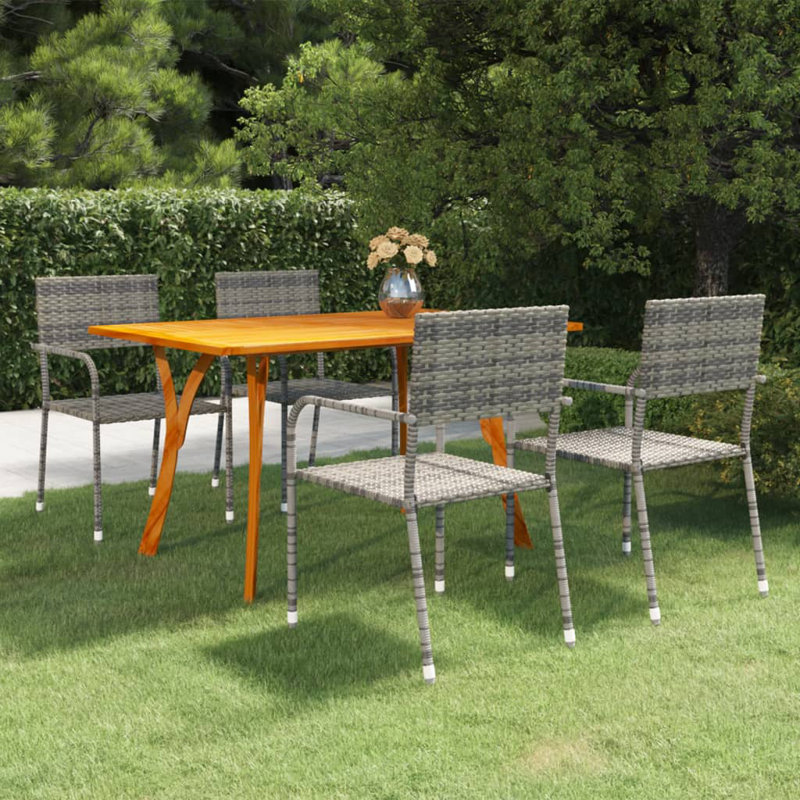 Rectangular 4 - Person 59.1" Long Dining Set