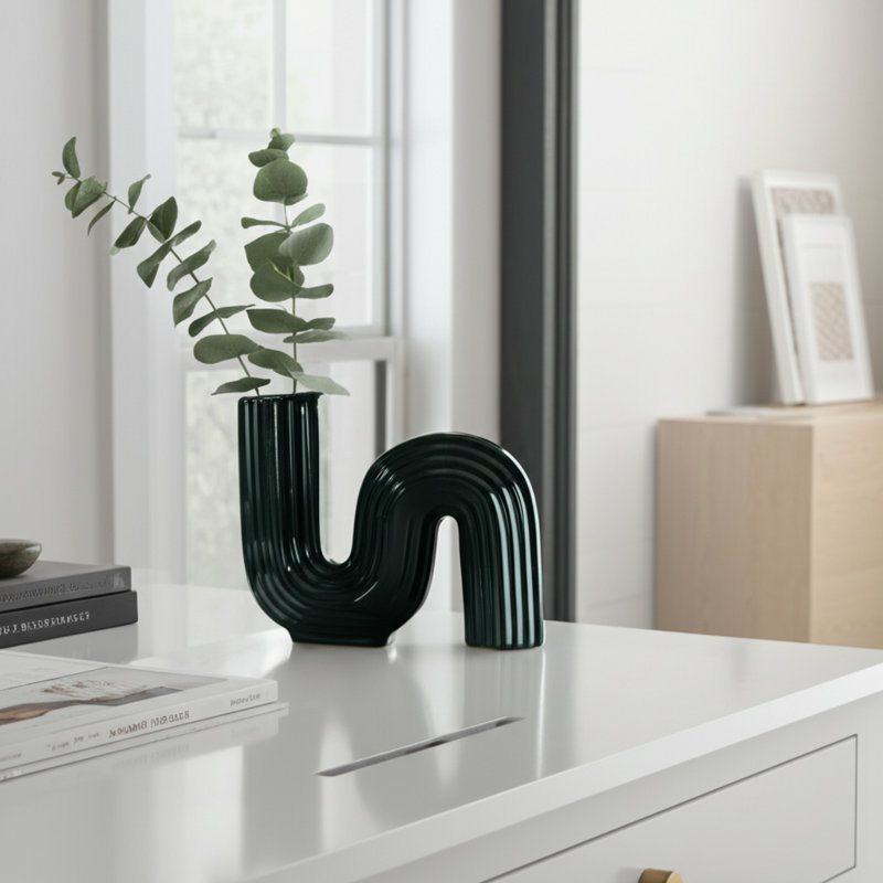 Laurelton 6'' Table Vase, Dark Green