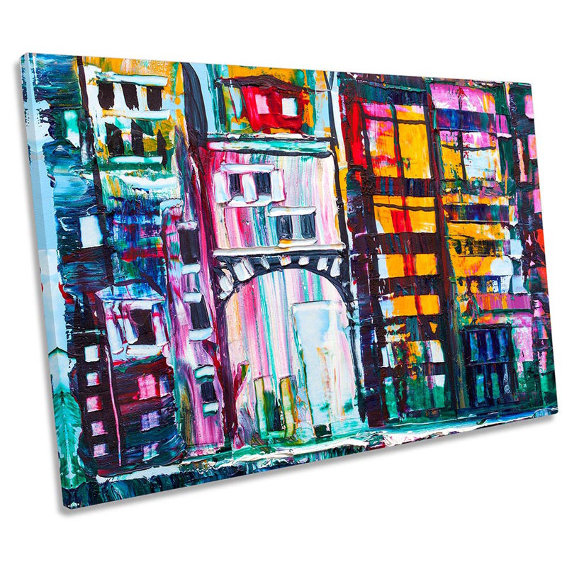 City Abstract Building Arch - Wrapped Canvas Print, 61cm H x 91.4cm W x 4cm D