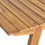 Table de salle à manger d'extérieur en bois massif de 69 po