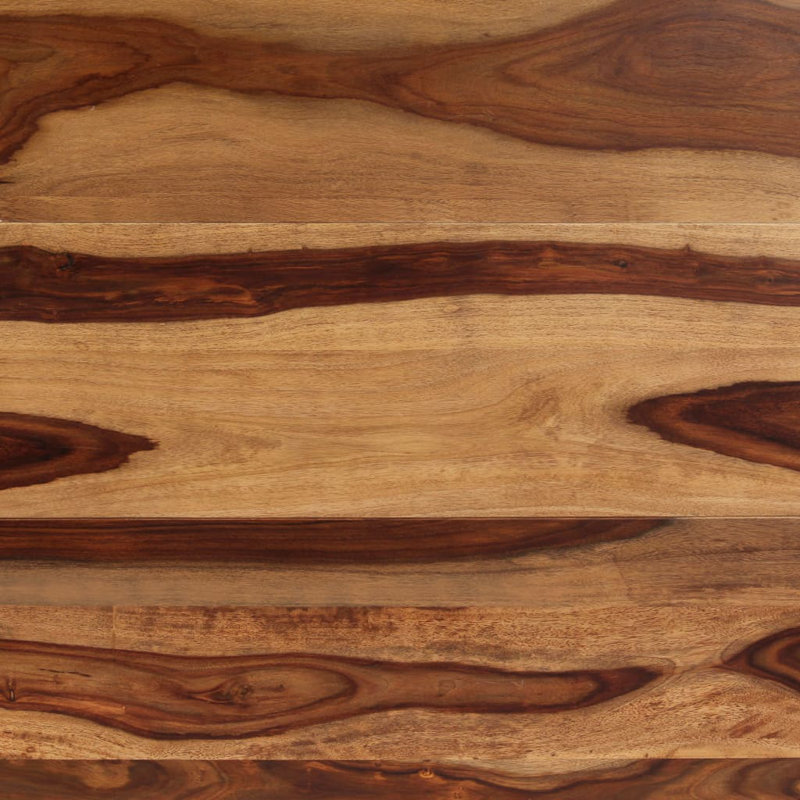 Post Sheesham Rectangular Wood Top Dining Table