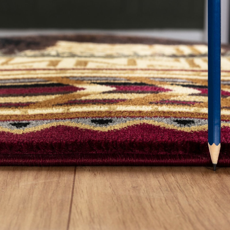 Polypropylène rouge 2 pi Tapis antidérapant X 3