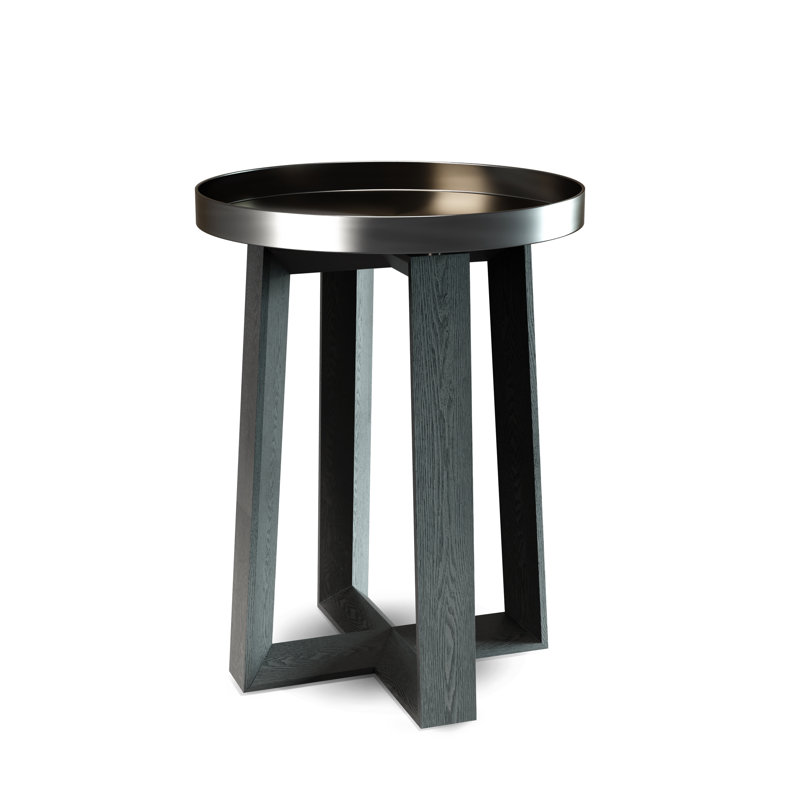 Devdhari End Table, Chrome
