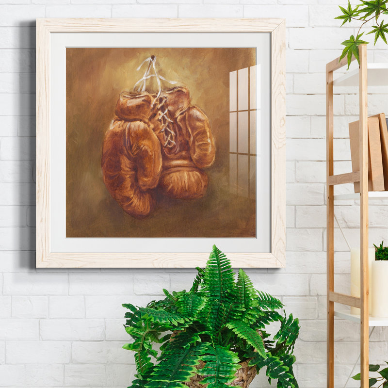 «Rustic Sports I», reproduction encadrée de qualité supérieure - prête à être accrochée, H 17 po x l 17 po x P 1,5 po, Blanc
