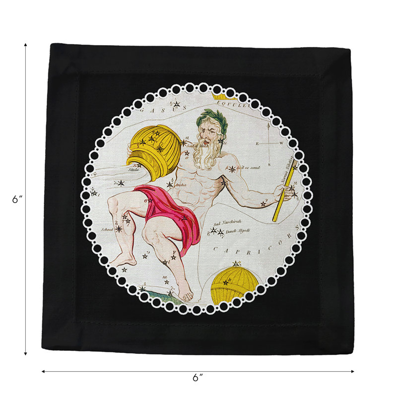 Square Napkins, Black