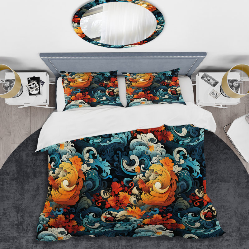 Ensemble de housse de couette Magomed, Housse de couette pour très grand lit et 2 très