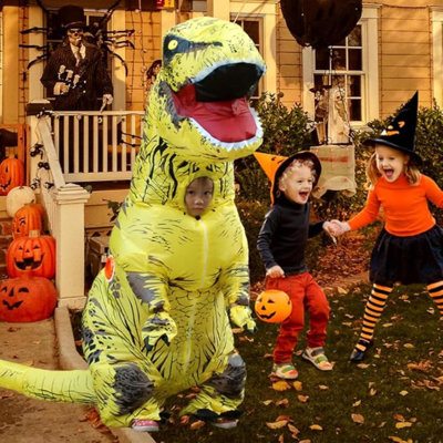 Inflatable Dinosaur Costume Kids Dinosaur Suit Blow Up Full Body Dino Costume Boys Girls For Halloween Cosplay Party -  The Holiday AisleÂ®, 3E1610D455544D9BBBB52F0918E59F05