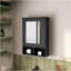 Armoire à pharmacie Wenge avec porte et miroir inclus-1197839344