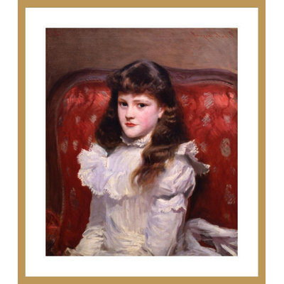 Miss Cara Burch, John Singer Sargent, impression giclée sur cadre