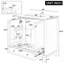 Ensemble de meuble-lavabo 30 po avec lavabo, armoire de salle de bain multifonctionnelle avec portes et tiroir, cadre solide et panneau de fibres à densité moyenne, blanc-1030316330