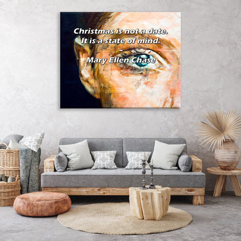 Dakota Fields Gallery Wrapped Canvas By Mary Ellen Chase: "Christmas is not a date. It is a state of