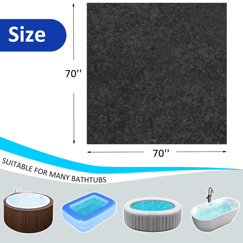 Tapis de spa, Simple - L 70 po x l 70 po