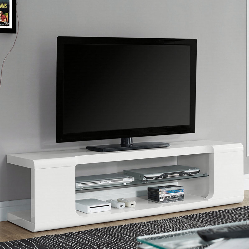 Meuble audio-vidéo 60 po, tablettes de rangement