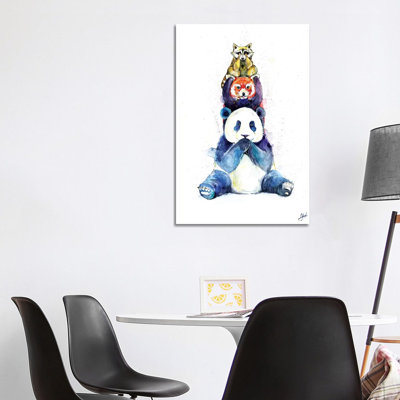 Pandamonium by Marc Allante - Wrapped Canvas Painting