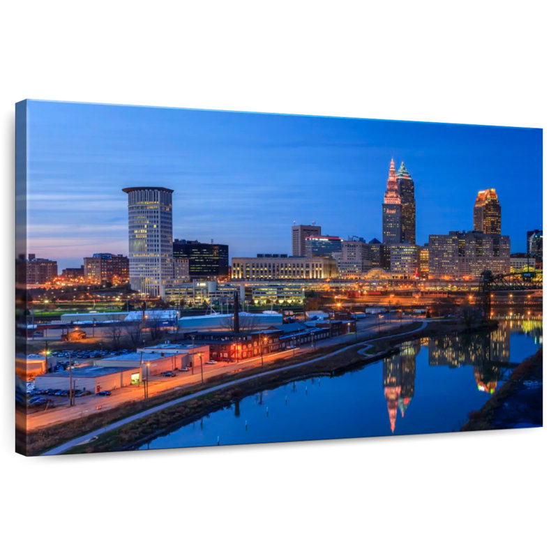 Nicci Cleveland Blue Hour, 26" H x 39" W