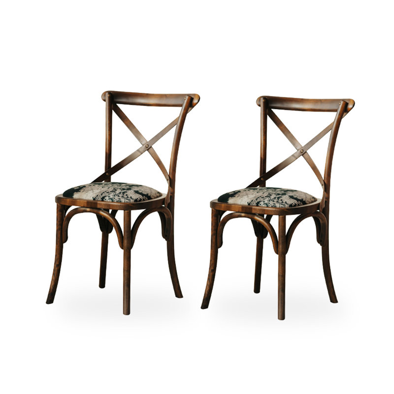 Chaise en bois de hêtre rétro Vintage