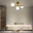 3-Light Glass Semi Flush Mount