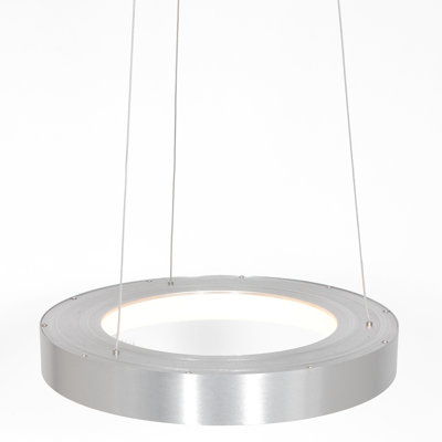 Leday 1 - Light Silver LED Drum Pendant