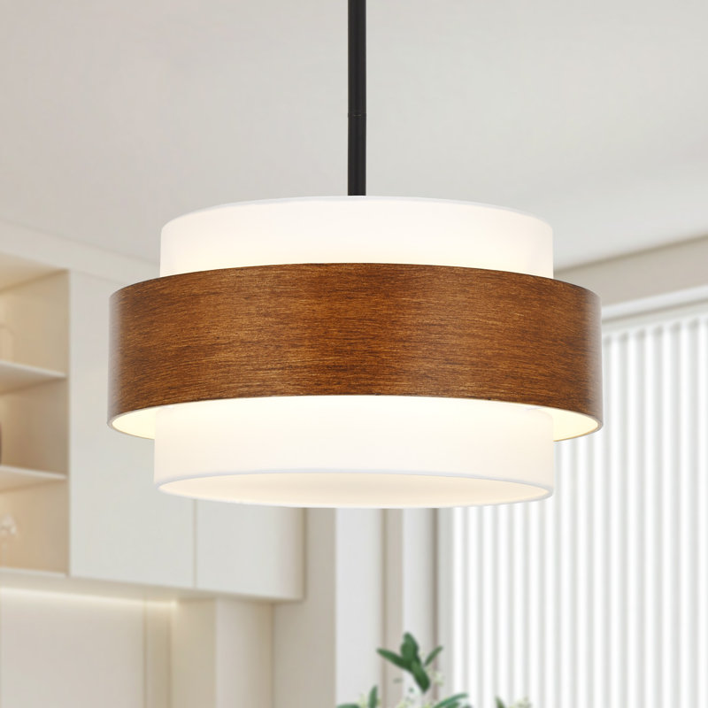 4 - Light Dimmable Drum Chandelier