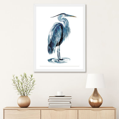 «Blue Heron I» par Jennifer Paxton Parker - impression d'art graphique